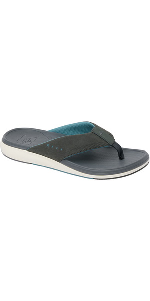 2026 Reef Hombres Sandalias Cushion Norte CJ9047 - Gris / Blue / Blanco Roto